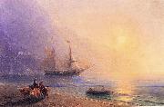 Ivan Aivazovsky Loading Provisions off the Crimean Coast oil on canvas